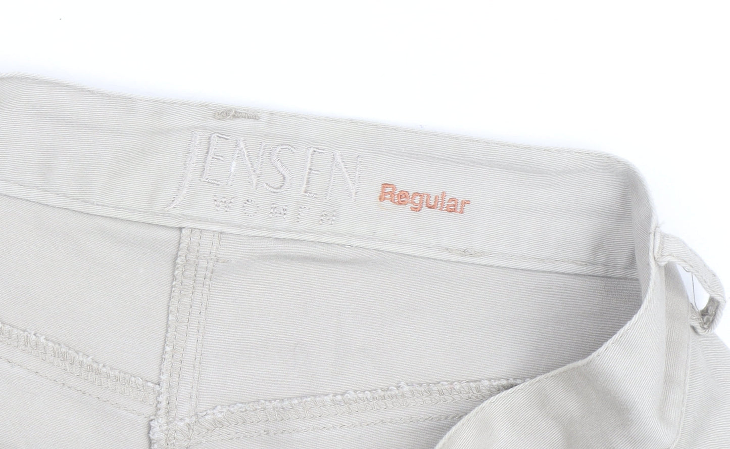 Jensen Women’s Beige Cropped Trousers Size 8 Regular Cotton Blend