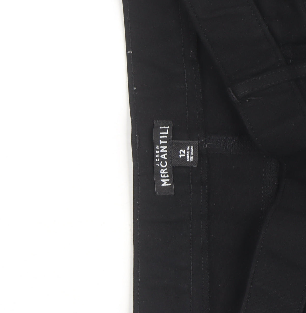 J.Crew Mercantile Womens Black Size 12 Skinny Stretch Trousers