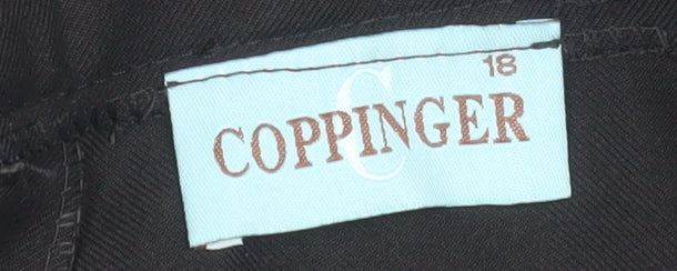 Coppinger Women's Black Size 18 Straight Leg Dress Pants