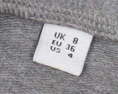 11 Degrees Womens Grey Leggings Uk 8 Polyester Blend Activewear