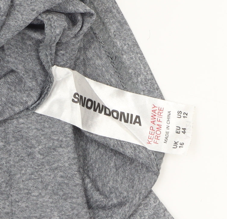 Snowdonia Grey Women's Size 16 Short Sleeve Active T-Shirt