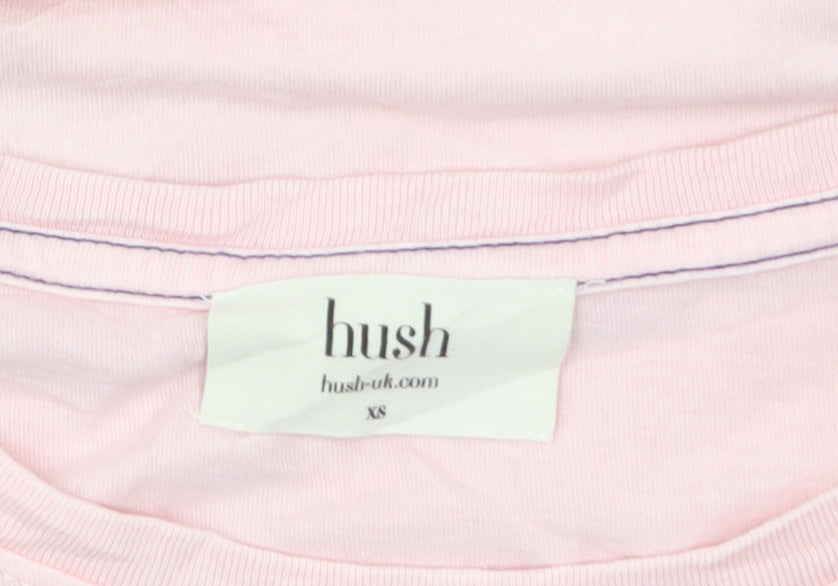 Hush Women's Pink Cotton Paradise Print T-Shirt XS