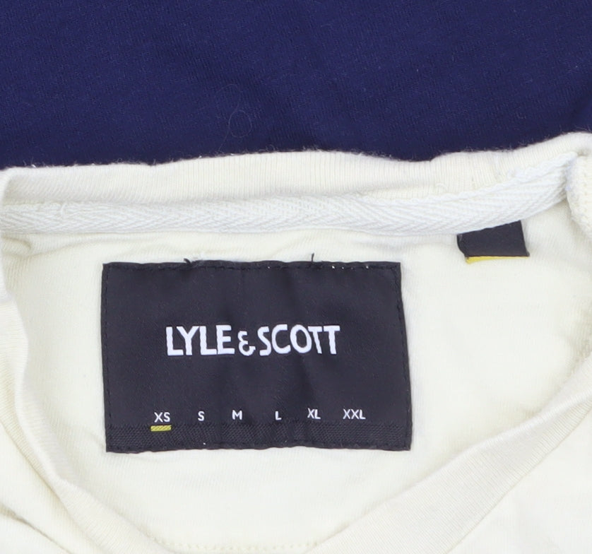 Lyle & Scott Men's Multicoloured Crew Neck Cotton T-Shirt Size S
