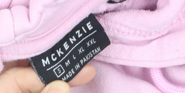 McKenzie Women's Pink Pullover Hoodie Small Cotton Blend