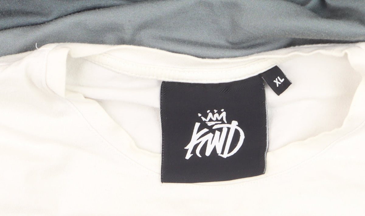 KWD Men's Multicoloured XL Crew Neck Colourblock T-Shirt