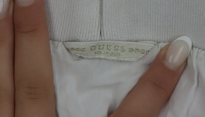 Guess Teens White Floral A-Line Knee Length Skirt Size 8