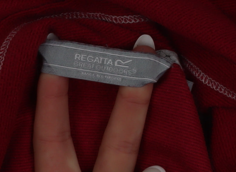 Regatta Women Red 1/4 Zip Fleece Jacket Size 14 Activewear