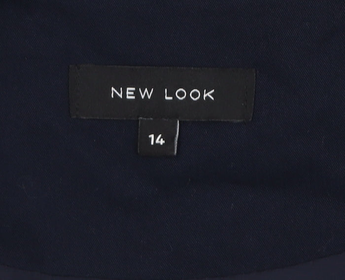 New Look Women Blue Size 14 Long Sleeve Open Cardigan