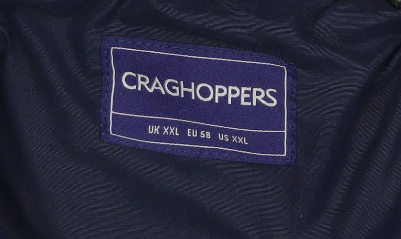 Craghoppers Men's Blue 2XL Hooded Puffer Jacket Winter Outdoor Coat