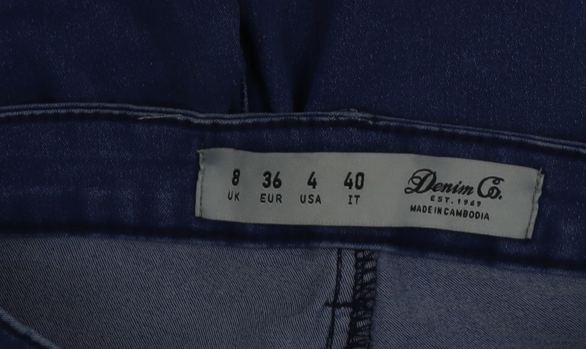 Denim Co Women's Blue Skinny Stretch Jeans Size 8