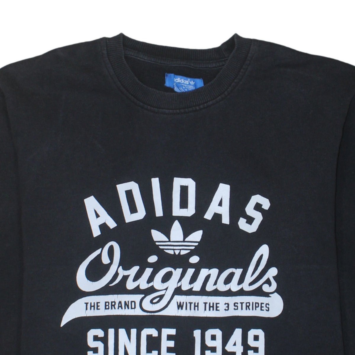 Adidas Originals Mens Black M Pullover Sweatshirt Crew Neck Logo