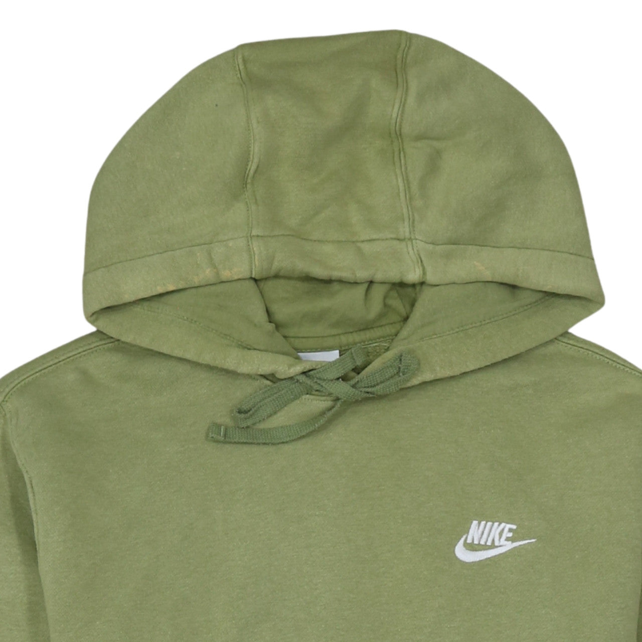 Nike Men’s Green Pullover Hoodie Size S Logo Fleece Sweatshirt