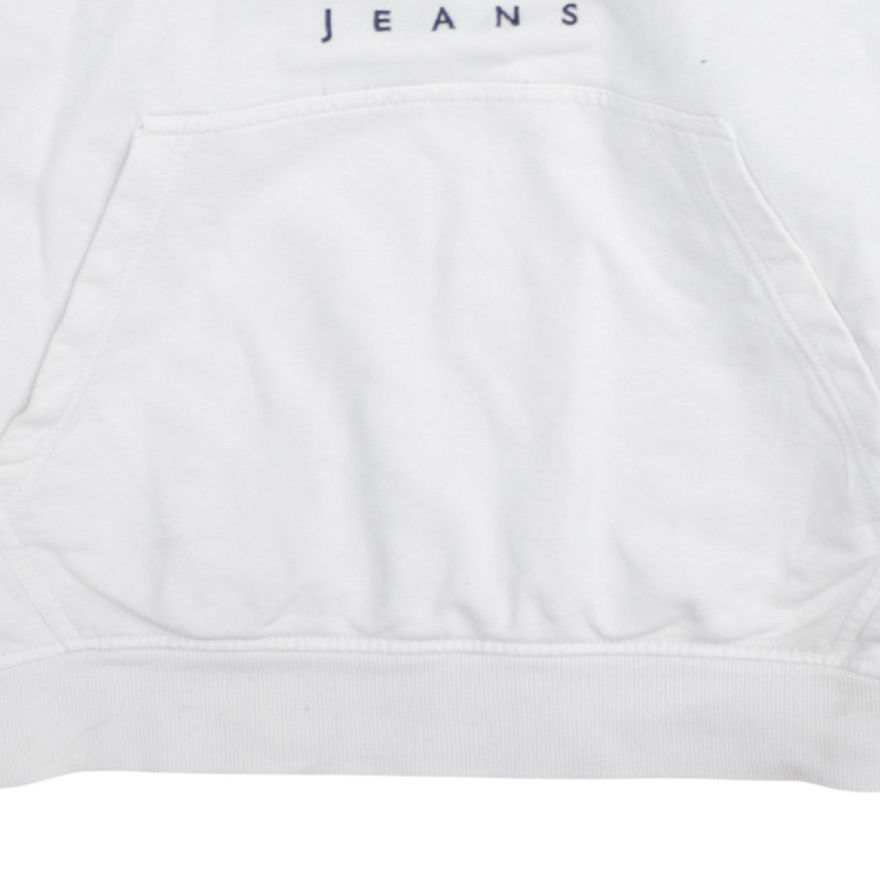 Tommy Jeans Women's White Pullover Hoodie Small New York Logo