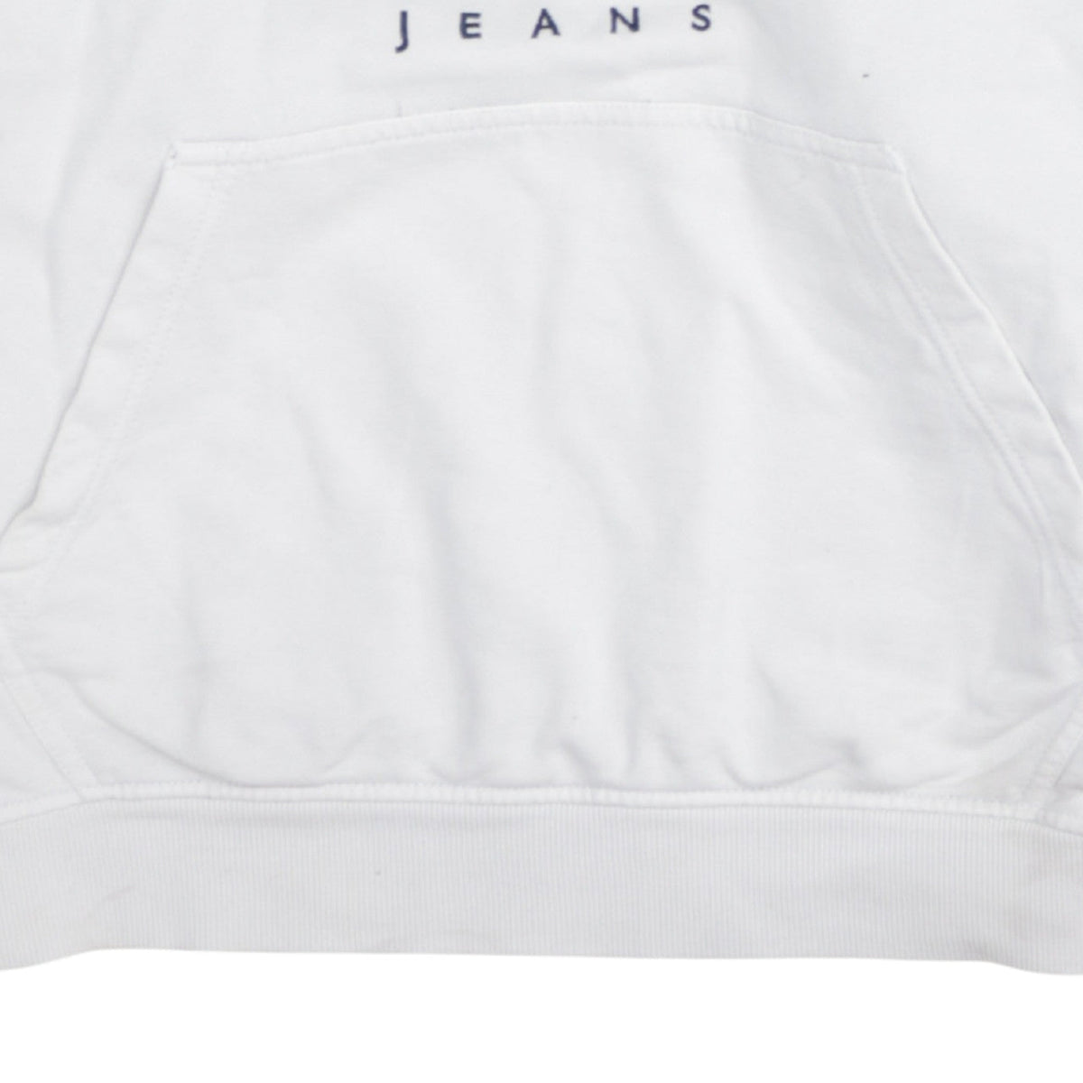 Tommy Jeans Women's White Pullover Hoodie Small New York Logo
