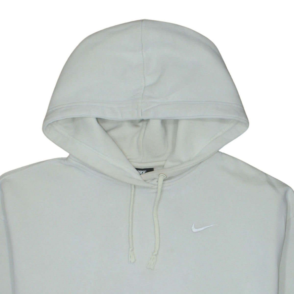 Nike Women White Hoodie Medium Pullover Classic Cotton Blend