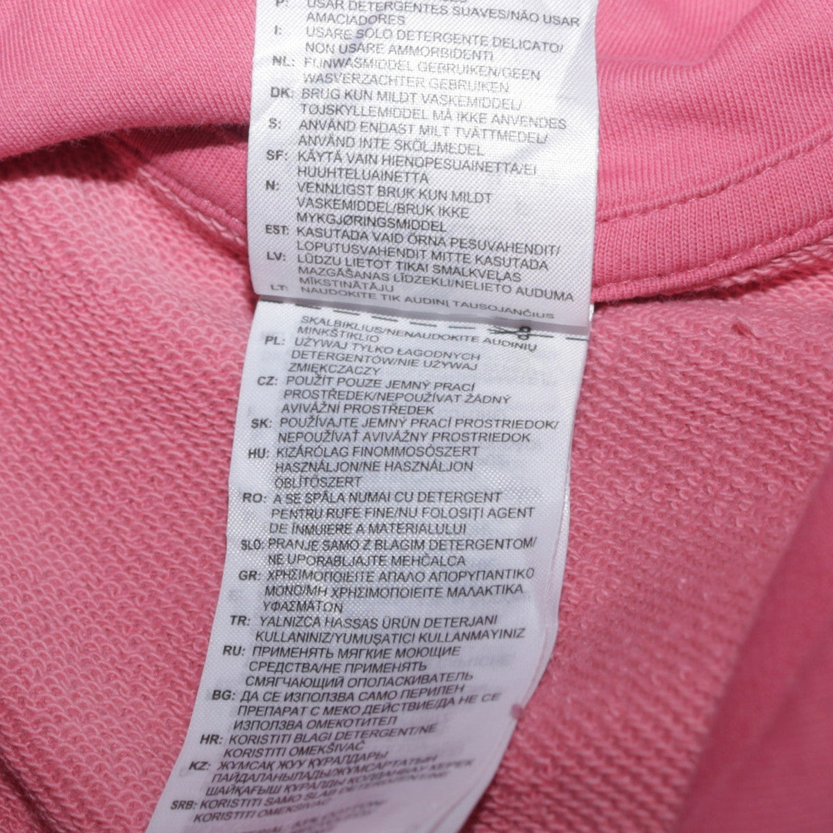 Adidas Womens Pink Pullover Hoodie Size 12-14 UK Cotton Blend