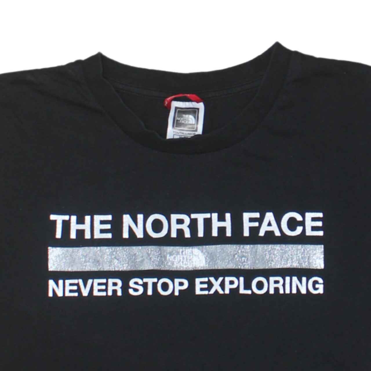 The North Face Boys Black XL Logo Graphic Cotton T-Shirt