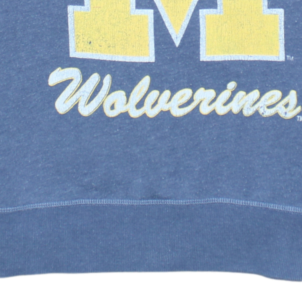 Tommy Hilfiger Men's Blue Michigan Wolverines Pullover Sweatshirt S