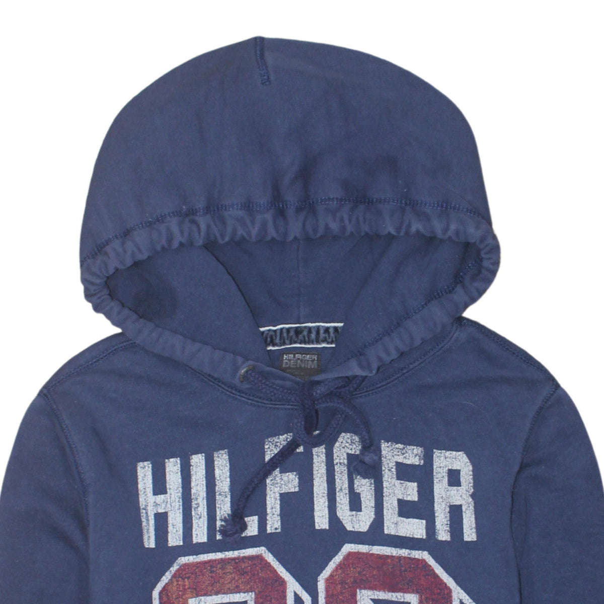 Tommy Hilfiger Men's Blue Pullover Hoodie Small Graphic Print