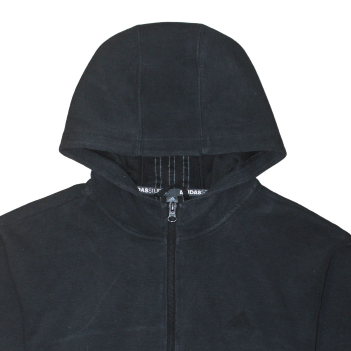 Adidas Men's Black Full Zip Hoodie Size M Regular Fit Sportswear