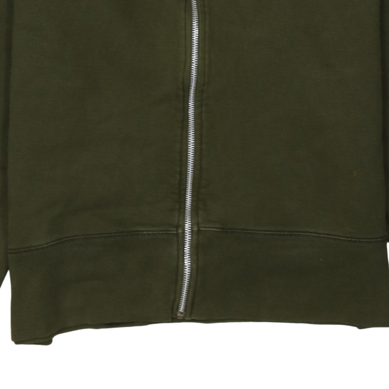 Levi’s Men Green Full Zip Hoodie Size L Cotton Fleece