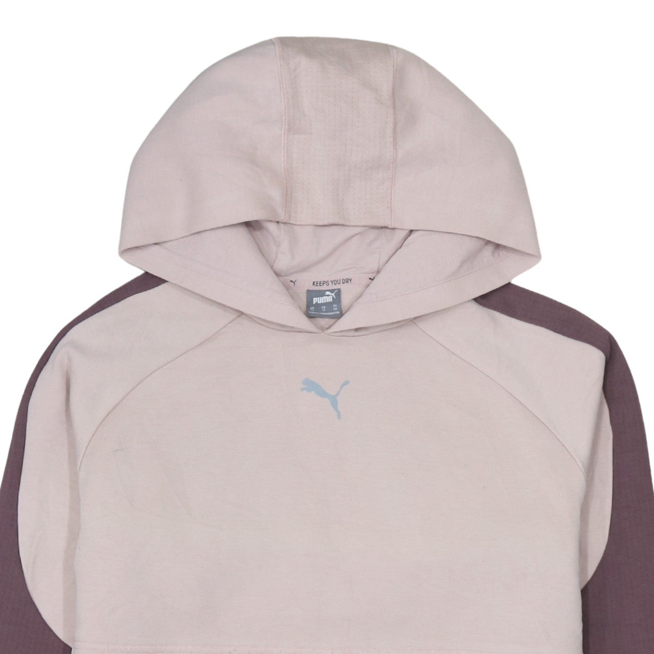 Puma Womens Pale Pink Pullover Hoodie XS Lightweight Athletic