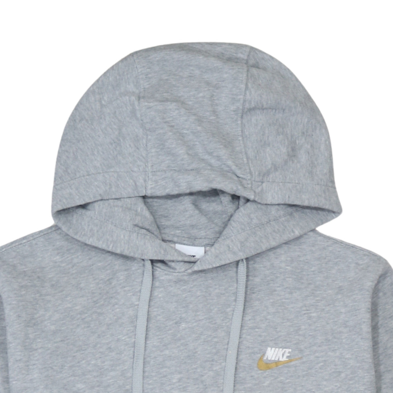 Nike Men's Grey Pullover Hoodie Size S Regular Fit Fleece Sweatshirt