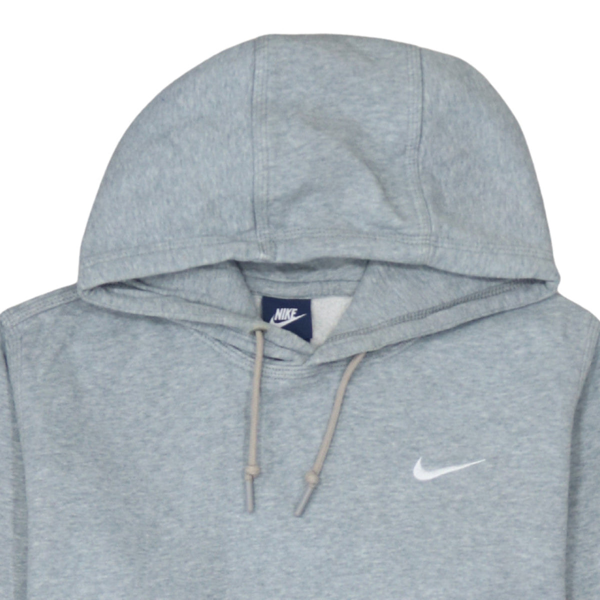 Nike Womens Grey Pullover Hoodie Size M Cotton Blend Sportswear