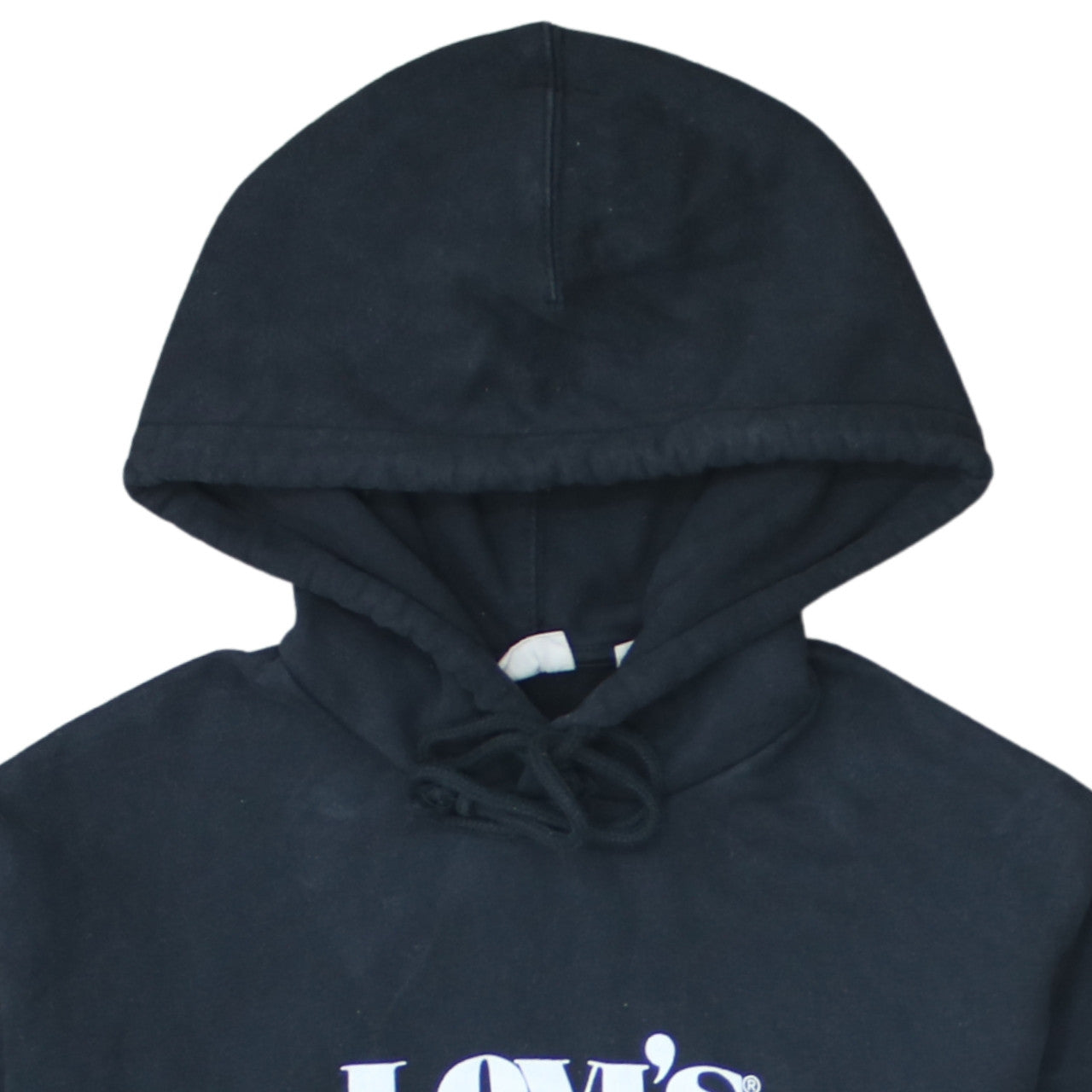 Levi's Men's Black XS Pullover Hoodie with Logo Print