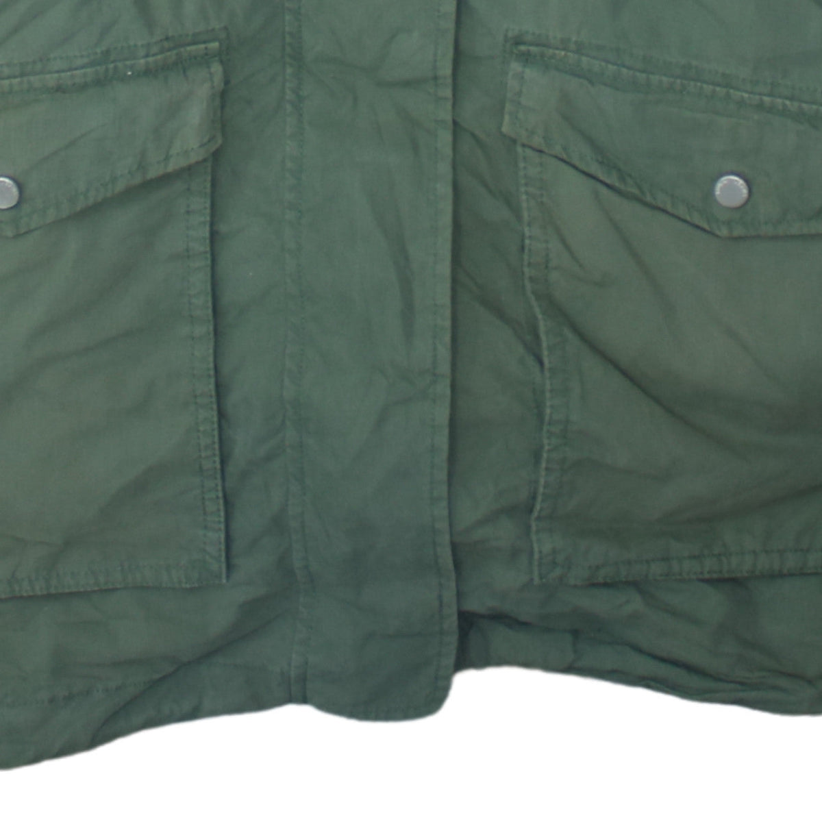 Tommy Jeans Womens Green XS Fur Hooded Parka Coat