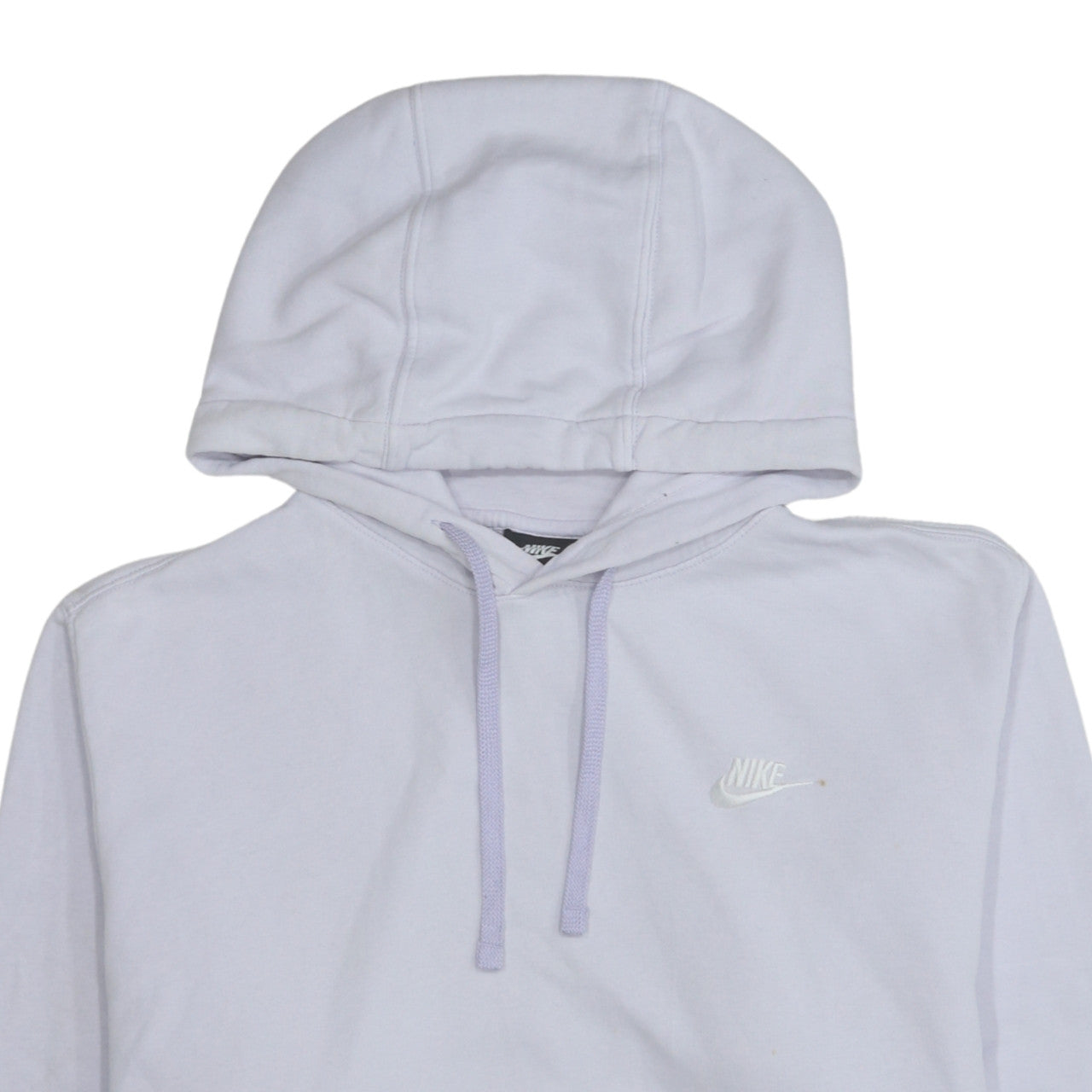 Nike Men's White Pullover Hoodie Medium Regular Fit Sports Style