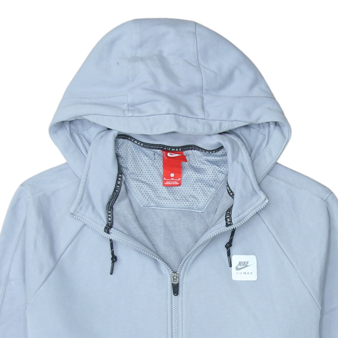 Nike Air Max Women’s Grey Full Zip Hoodie XL Cotton Blend