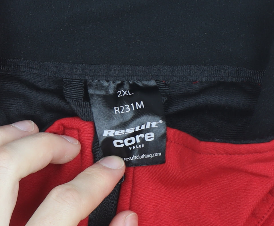 Result Core Men’s Red 2XL Softshell Full Zip Active Jacket