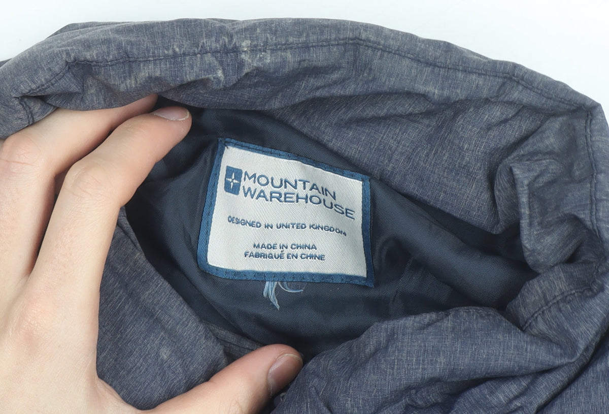 Mountain Warehouse Men's Blue Puffer Waistcoat Size L Lined Outdoor Vest