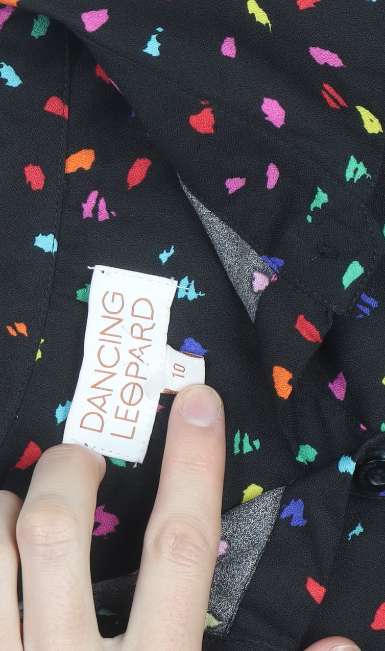 Dancing Leopard Women's Multicoloured Shirt Dress Size 10
