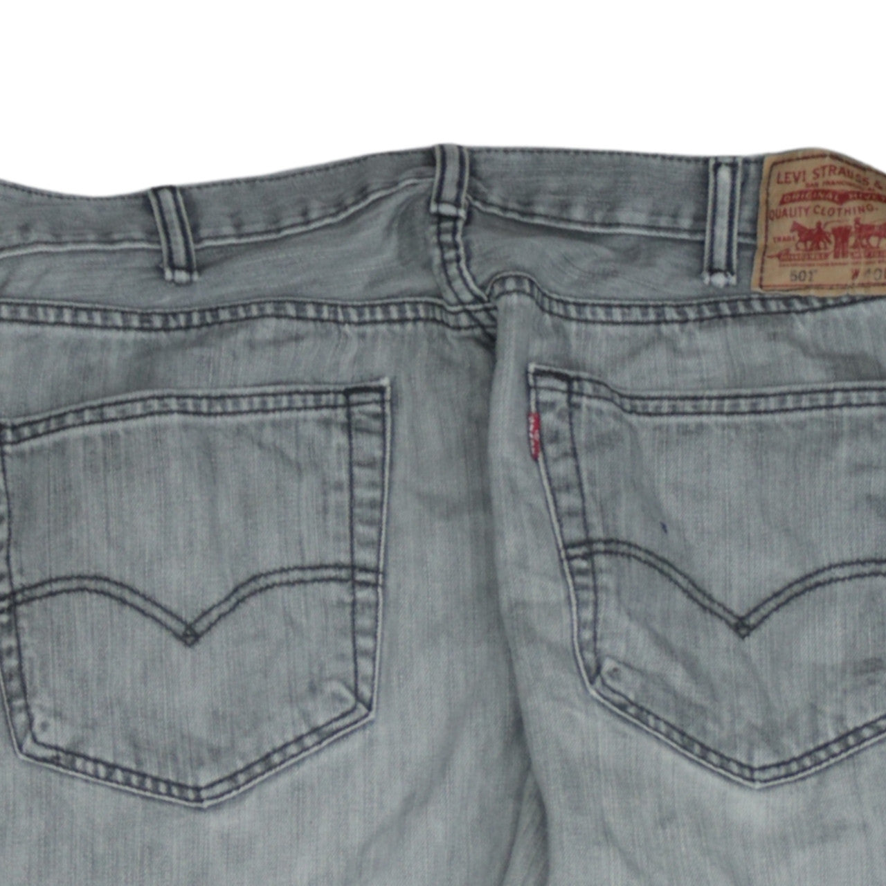 Levi's 501 Men's Grey 40x30 Straight Fit Denim Jeans