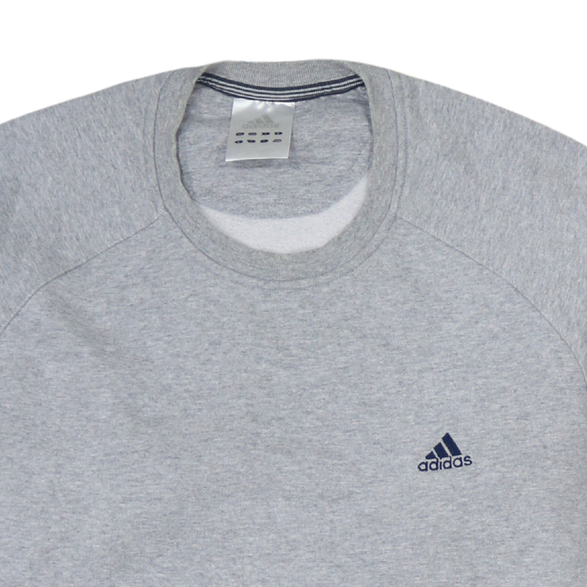 Adidas Mens Grey Crew Neck Pullover Sweatshirt Size L