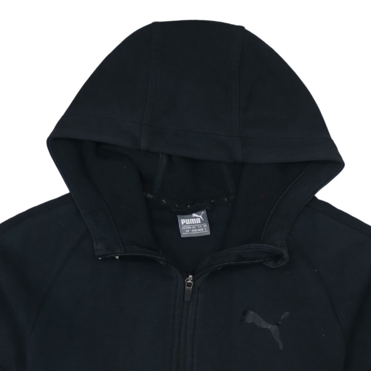 Puma Men's Black Full Zip Hoodie Size S Regular Fit