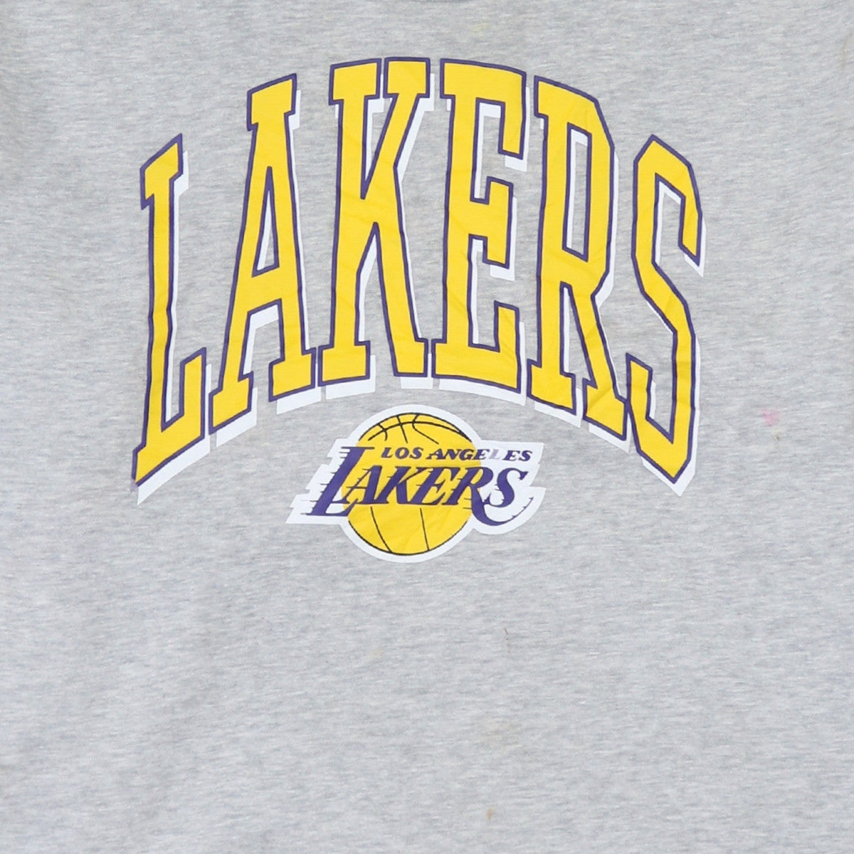NBA Los Angeles Lakers Womens Grey Crew Neck Pullover Sweatshirt L