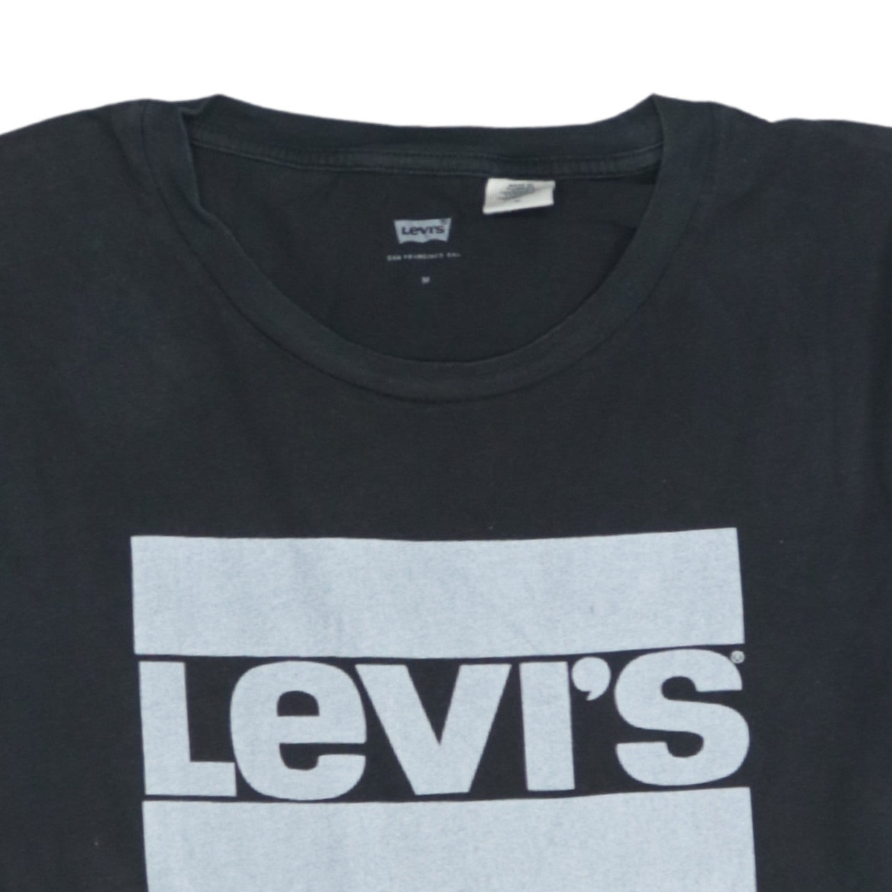 Levi's Women's Black Cotton Logo T-Shirt Medium