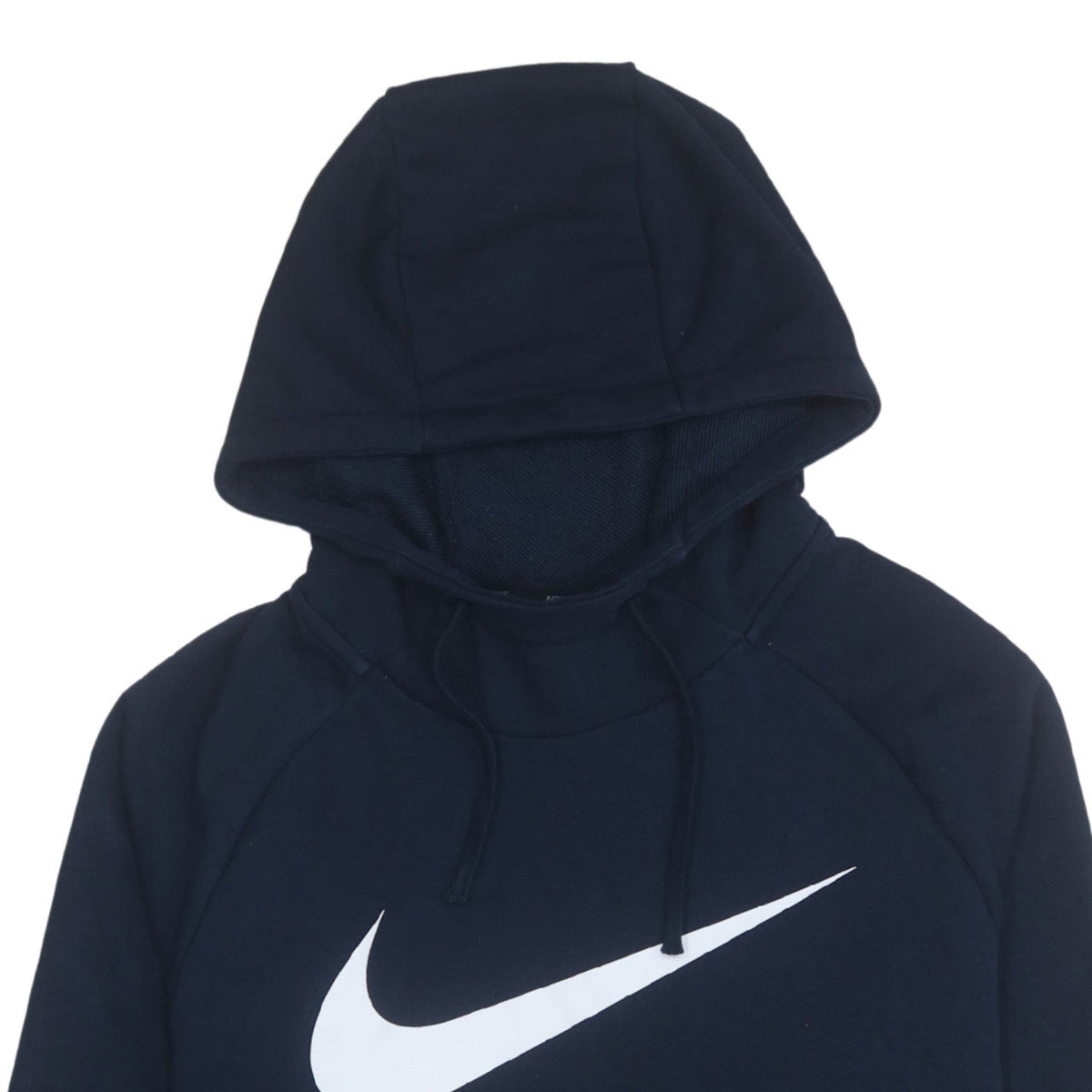 Nike Men's Blue Pullover Hoodie Medium Dri-FIT Logo Sweatshirt