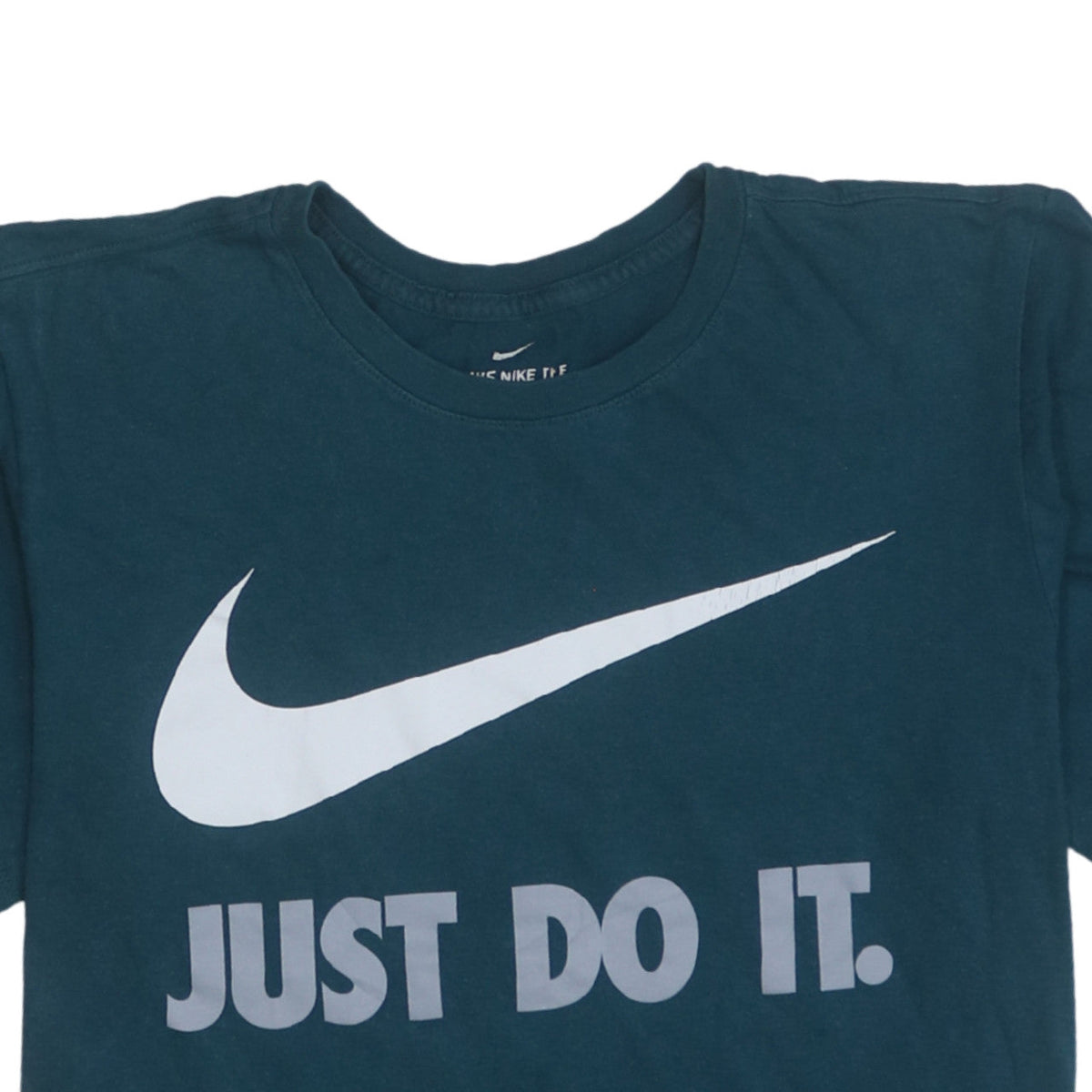 Nike Men's Blue 'Just Do It' Graphic Regular Fit T-Shirt M
