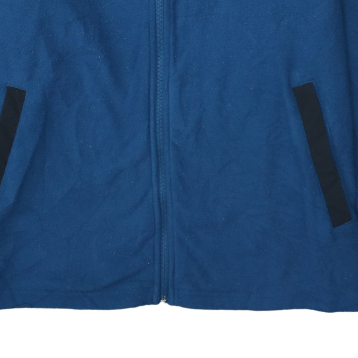 Puma Men's Blue Full Zip Hoodie Size M with Logo Detail