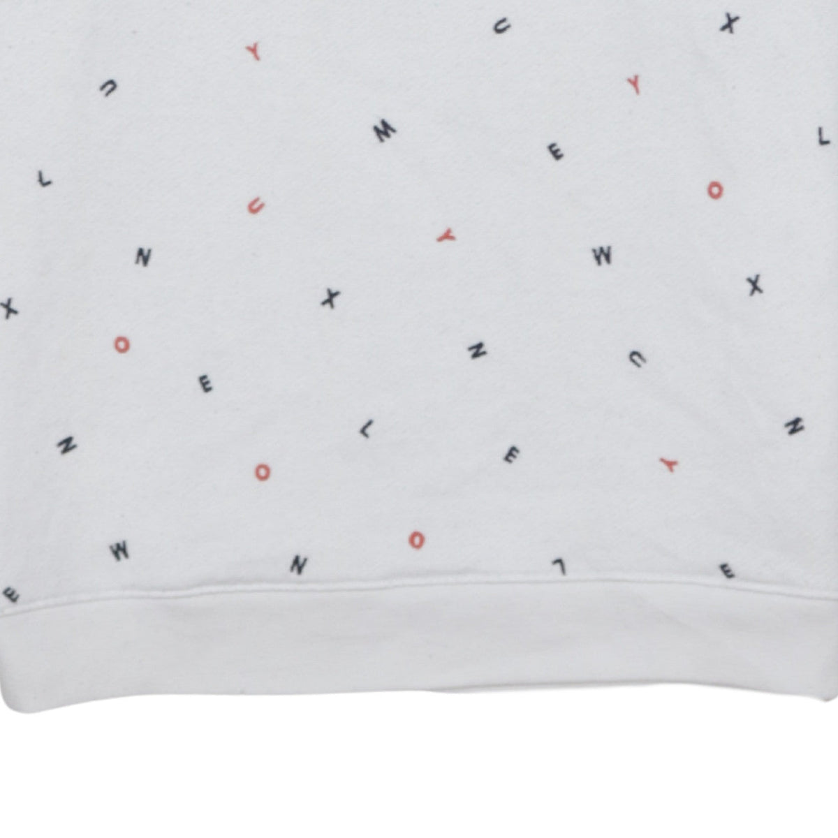 Levi's Womens White Letter Print Pullover Sweatshirt Size S