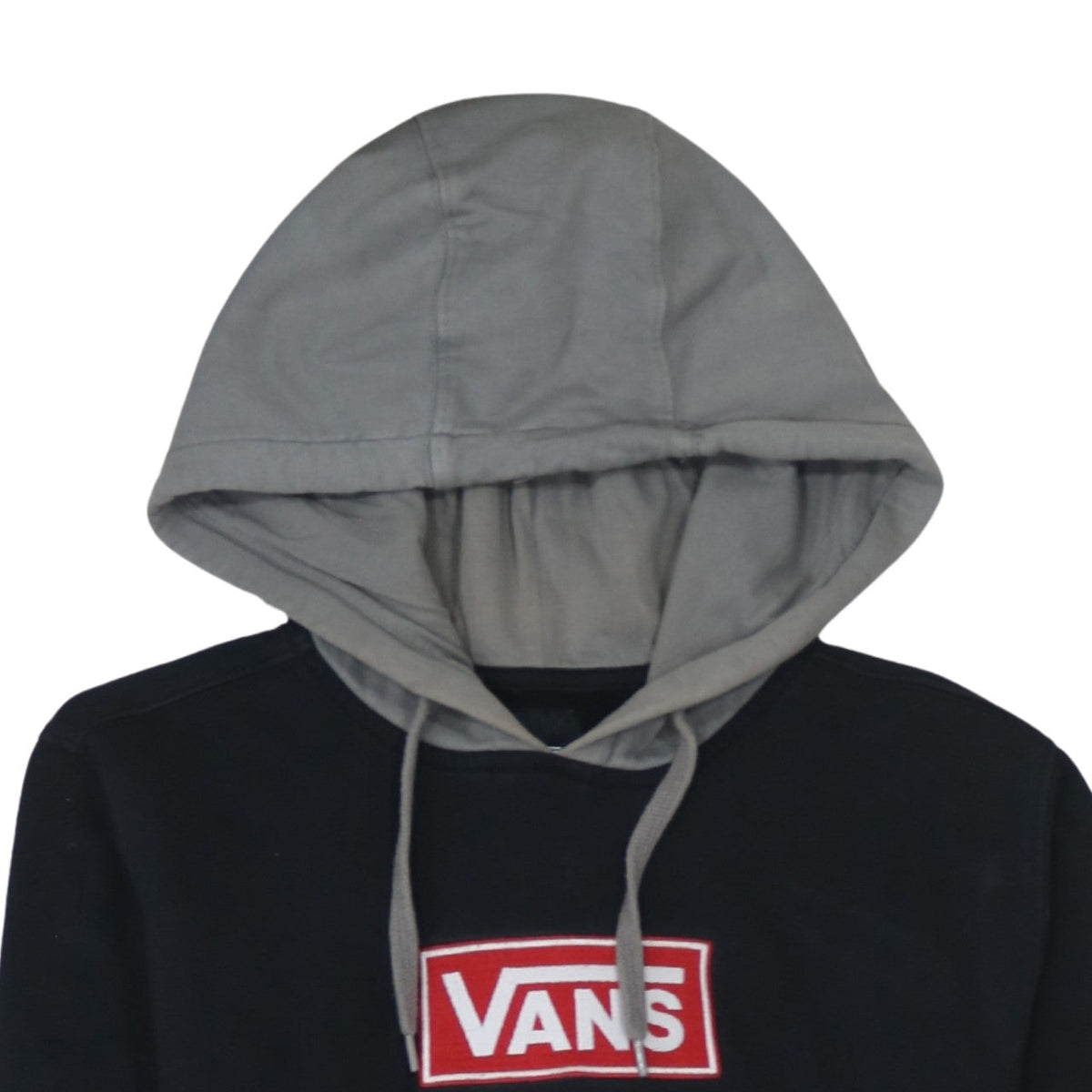 Vans Womens Black XS Pullover Hoodie Hooded Sweatshirt Cotton