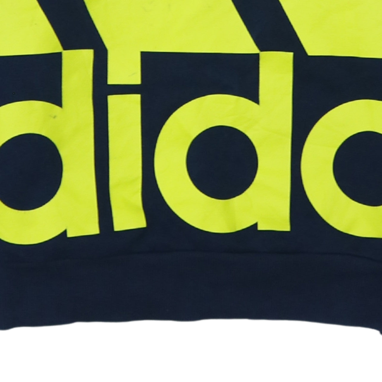 Adidas Boys Blue Pullover Hoodie Size 13-14 Years Graphic Logo Sweatshirt