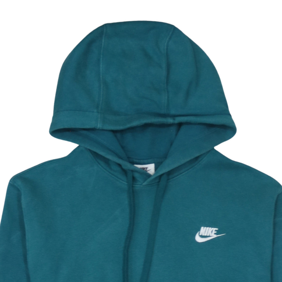Nike Men's Green Pullover Hoodie Small Logo Fleece Sweatshirt