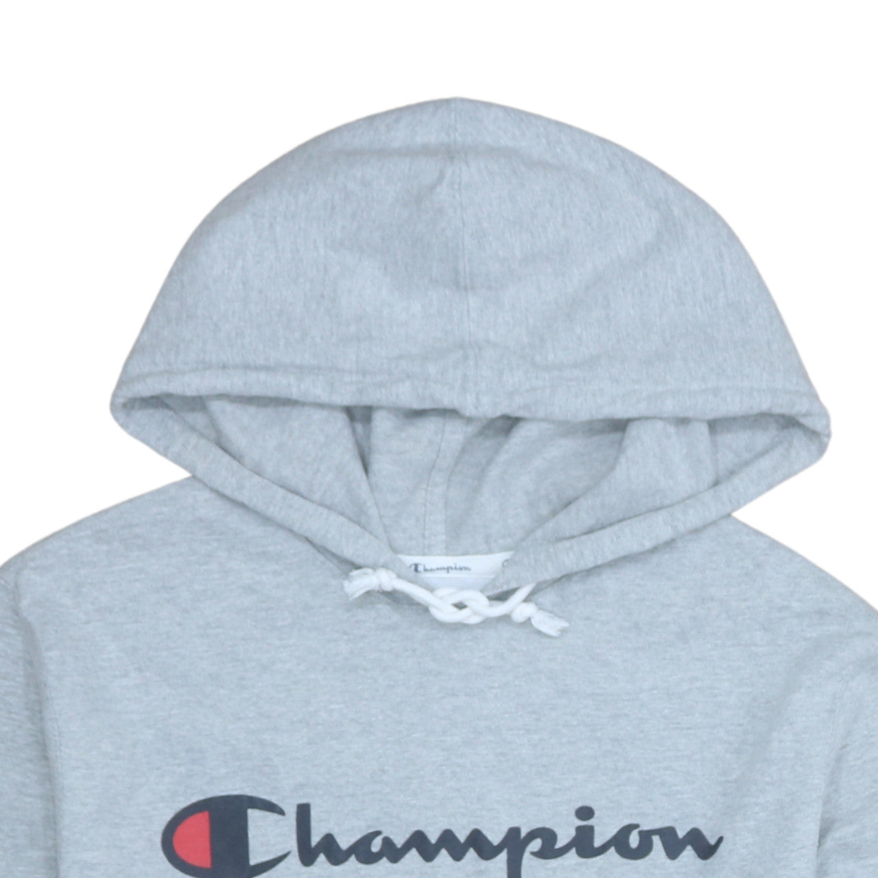 Champion Women’s Grey Pullover Hoodie L Logo Print Casual