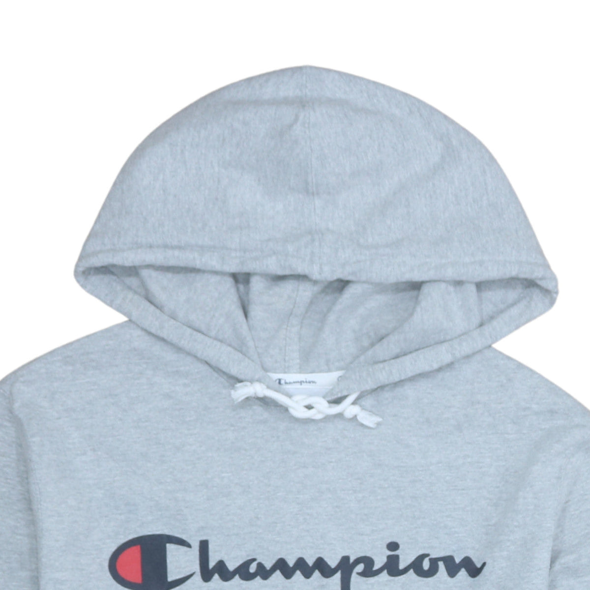 Champion Women’s Grey Pullover Hoodie L Logo Print Casual