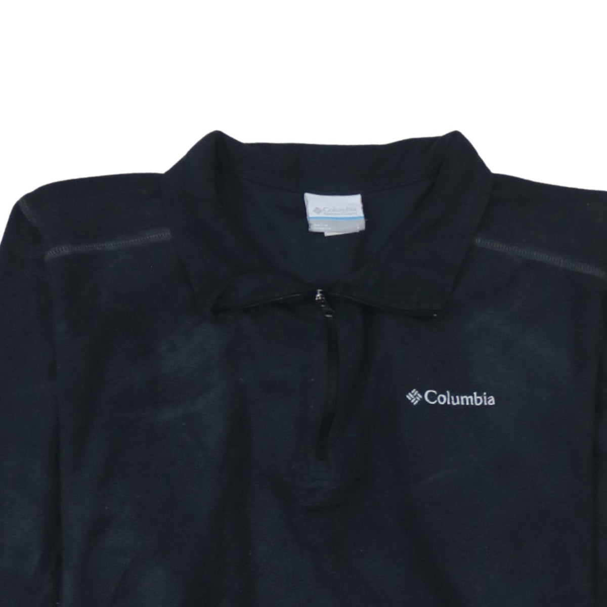 Columbia Women Black L Fleece 1/4 Zip Pullover Sweatshirt